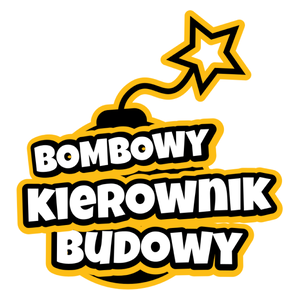 Bombowy Kierownik Budowy - Kubek Biały