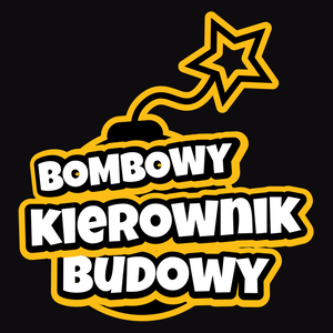 Bombowy Kierownik Budowy - Męska Bluza Czarna