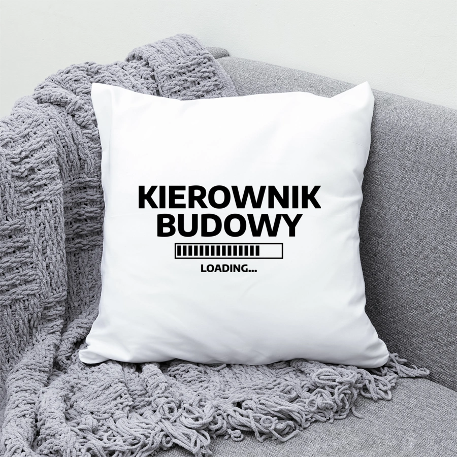 Kierownik Budowy Loading - Poduszka Biała