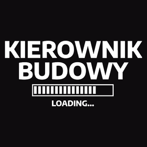 Kierownik Budowy Loading - Męska Bluza z kapturem Czarna