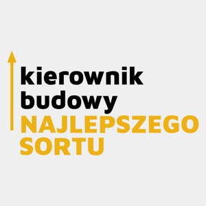 Kierownik Budowy Najlepszego Sortu - Męska Koszulka Biała