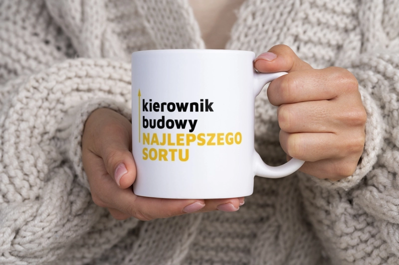 Kierownik Budowy Najlepszego Sortu - Kubek Biały