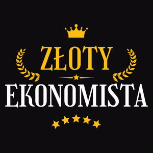 Złoty Ekonomista - Męska Bluza z kapturem Czarna