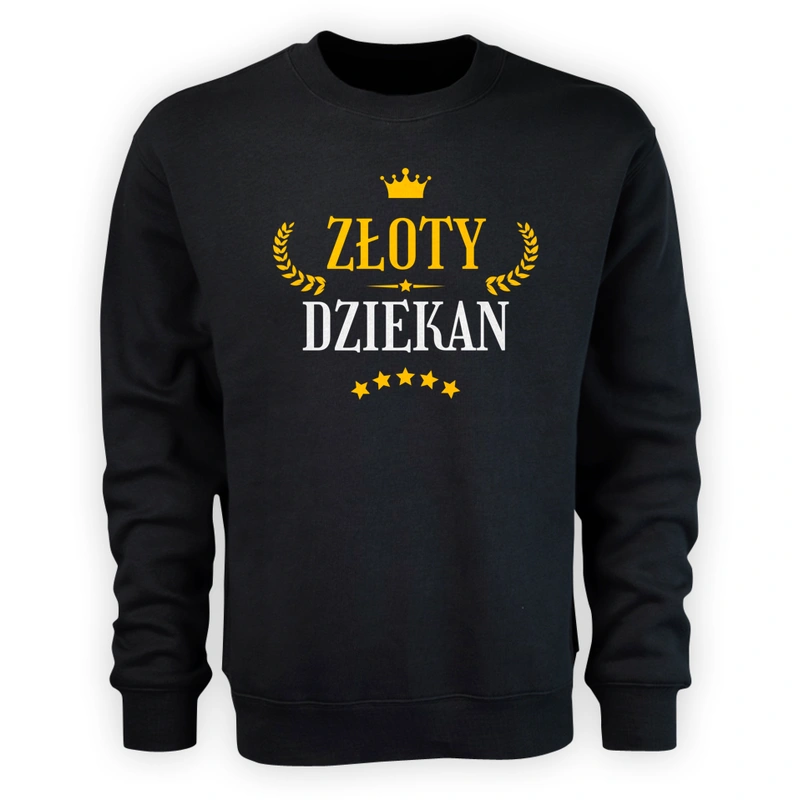 Złoty Dziekan - Męska Bluza Czarna