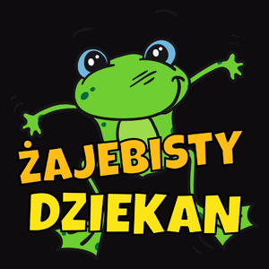 Żajebisty Dziekan - Męska Bluza z kapturem Czarna