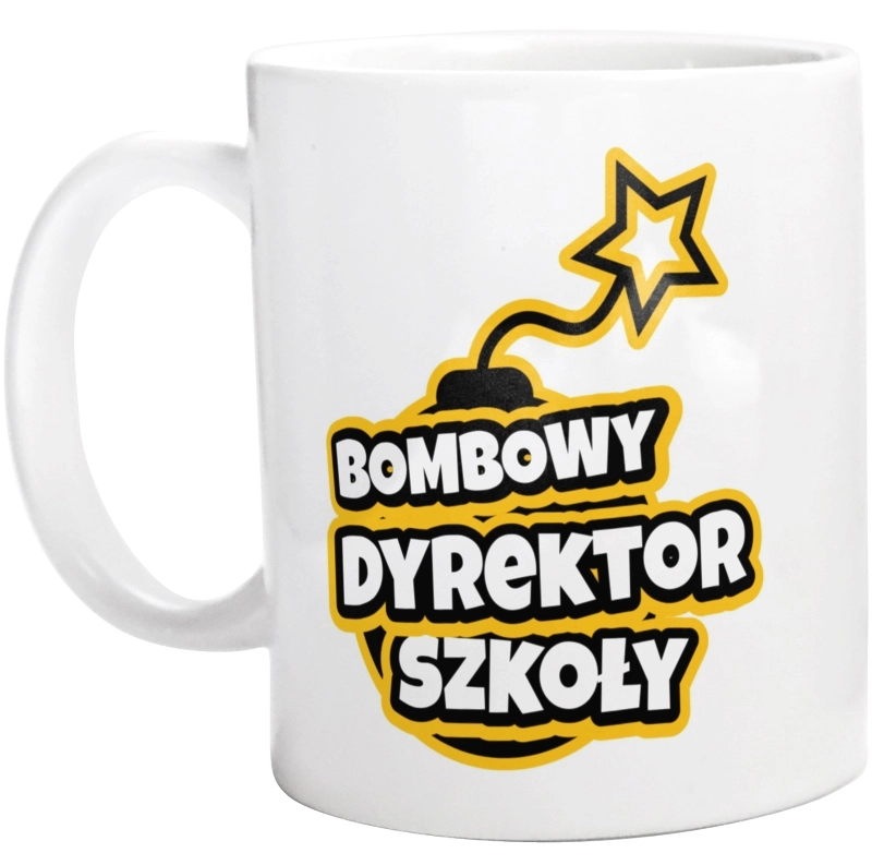 Bombowy Dyrektor Szkoły - Kubek Biały