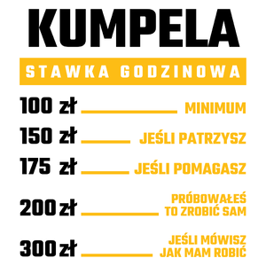 stawka godzinowa kumpela - Kubek Biały