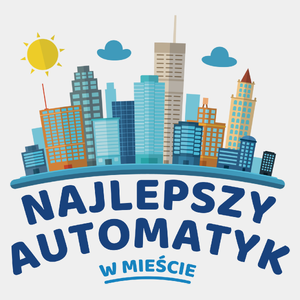 Najlepszy Automatyk W Mieście - Męska Koszulka Biała