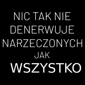 Nic Tak Nie Denerwuje Narzeczonych Jak Wszystko - Torba Na Zakupy Czarna