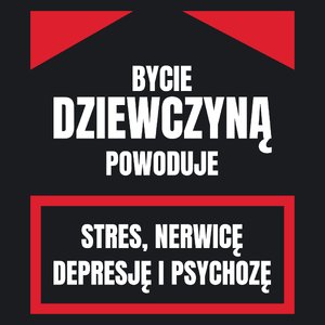 Bycie Dziewczyną - Damska Koszulka Czarna