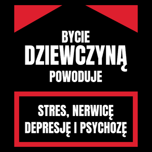 Bycie Dziewczyną - Torba Na Zakupy Czarna