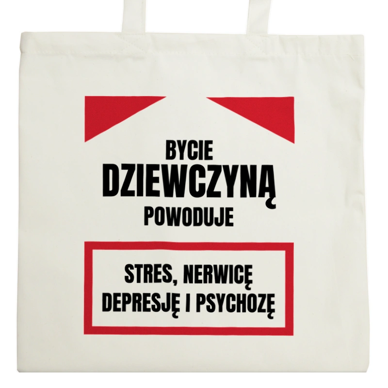 Bycie Dziewczyną - Torba Na Zakupy Natural