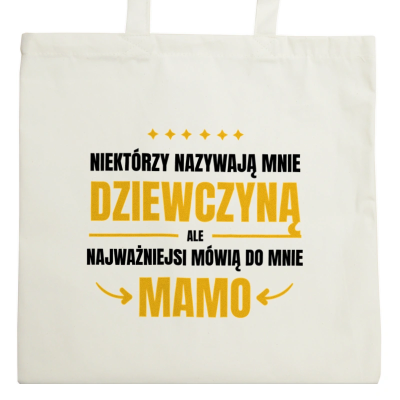 Mama Dziewczyna - Torba Na Zakupy Natural