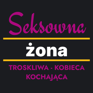 Seksowna Żona - Damska Koszulka Czarna