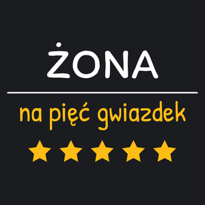 Żona Na 5 Gwiazdek - Damska Koszulka Czarna