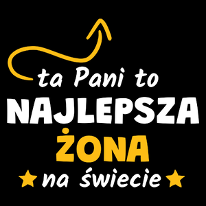 Ta Pani To Najlepsza Żona Na Świecie - Torba Na Zakupy Czarna