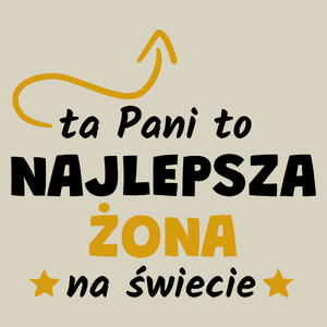 Ta Pani To Najlepsza Żona Na Świecie - Torba Na Zakupy Natural