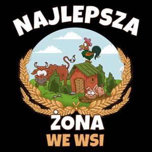 Najlepsza żona we wsi - Torba Na Zakupy Czarna