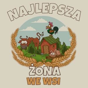 Najlepsza żona we wsi - Torba Na Zakupy Natural