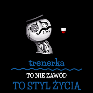 Trenerka To Nie Zawód, To Styl Życia - Torba Na Zakupy Czarna