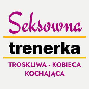 Seksowna Trenerka - Damska Koszulka Biała