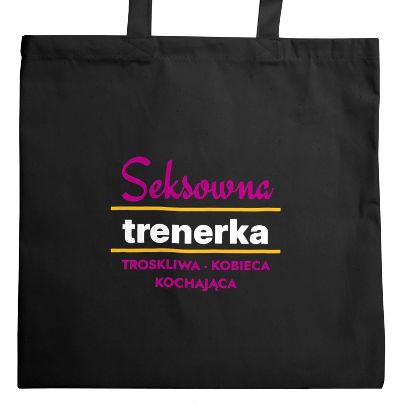 Seksowna Trenerka - Torba Na Zakupy Czarna