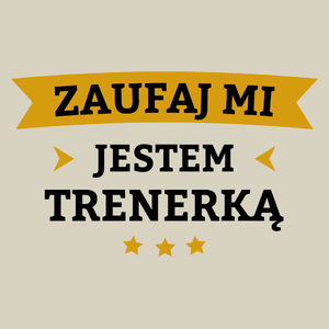 Zaufaj Mi Jestem Trenerką - Torba Na Zakupy Natural