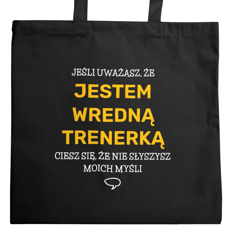 Wredna Trenerka - Torba Na Zakupy Czarna