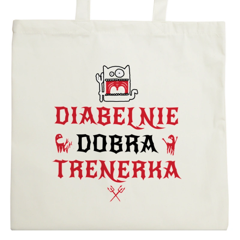 Diabelnie Dobra Trenerka - Torba Na Zakupy Natural