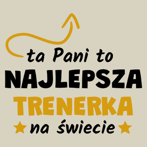 Ta Pani To Najlepsza Trenerka Na Świecie - Torba Na Zakupy Natural