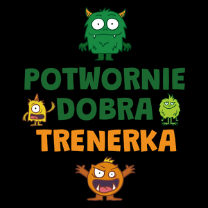 Potwornie Dobra Trenerka - Torba Na Zakupy Czarna