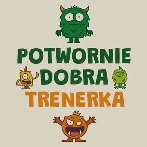 Potwornie Dobra Trenerka - Torba Na Zakupy Natural