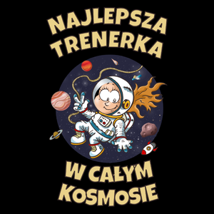 Najlepsza trenerka w całym kosmosie - Torba Na Zakupy Czarna