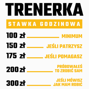 stawka godzinowa trenerka - Poduszka Biała