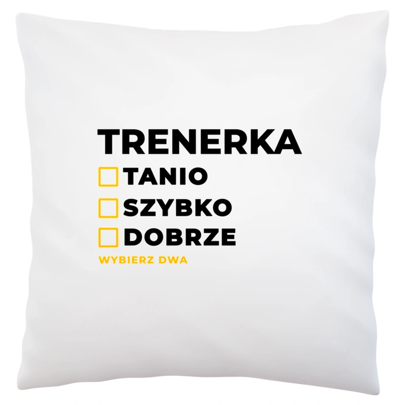 szybko tanio dobrze trenerka - Poduszka Biała