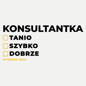 szybko tanio dobrze konsultantka - Damska Koszulka Biała