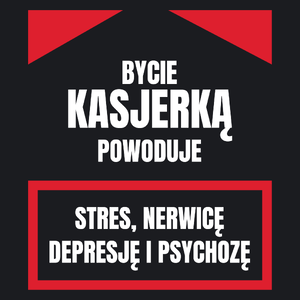 Bycie Kasjerką - Damska Koszulka Czarna