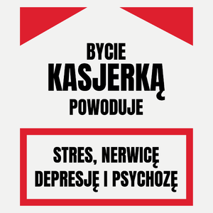 Bycie Kasjerką - Damska Koszulka Biała