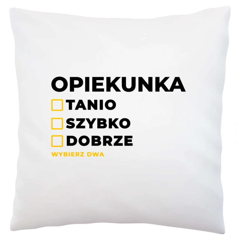 szybko tanio dobrze opiekunka - Poduszka Biała