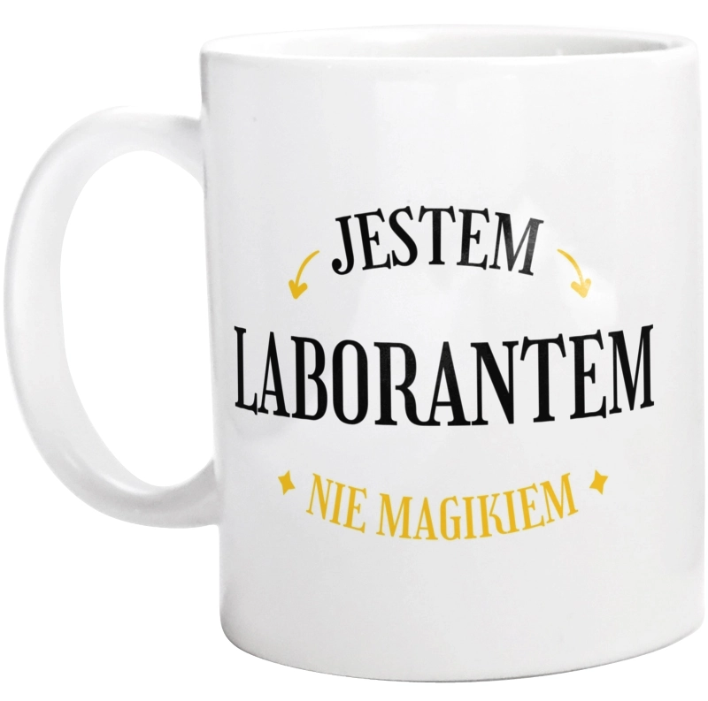 Jestem Laborantem Nie Magikiem - Kubek Biały