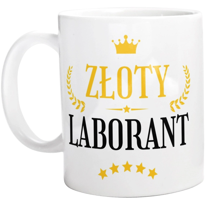 Złoty Laborant - Kubek Biały