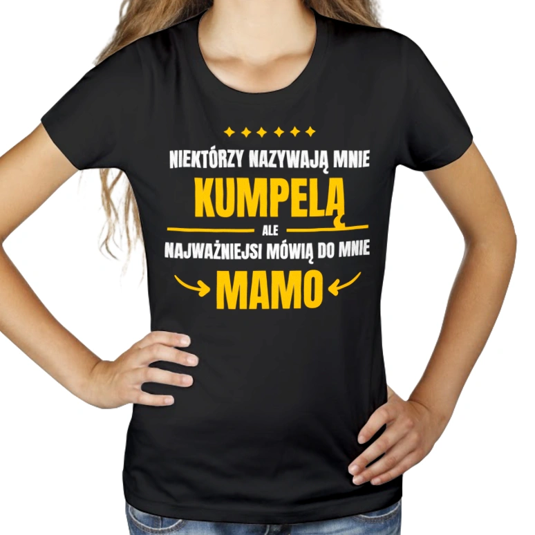 Mama Kumpela - Damska Koszulka Czarna