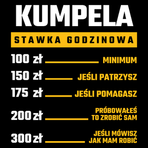 stawka godzinowa kumpela - Torba Na Zakupy Czarna