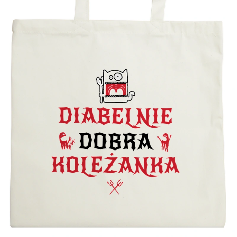 Diabelnie Dobra Koleżanka - Torba Na Zakupy Natural