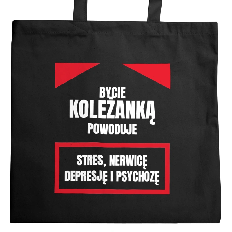 Bycie Koleżanką - Torba Na Zakupy Czarna