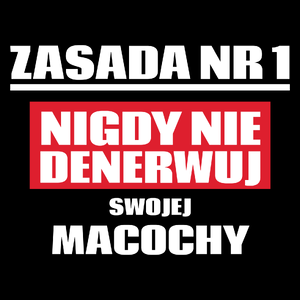 Zasada Nr 1 - Nigdy Nie Denerwuj Swojej Macochy - Torba Na Zakupy Czarna