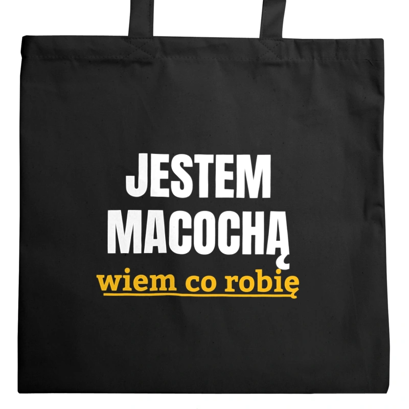 Jestem Macochą Wiem Co Robię - Torba Na Zakupy Czarna