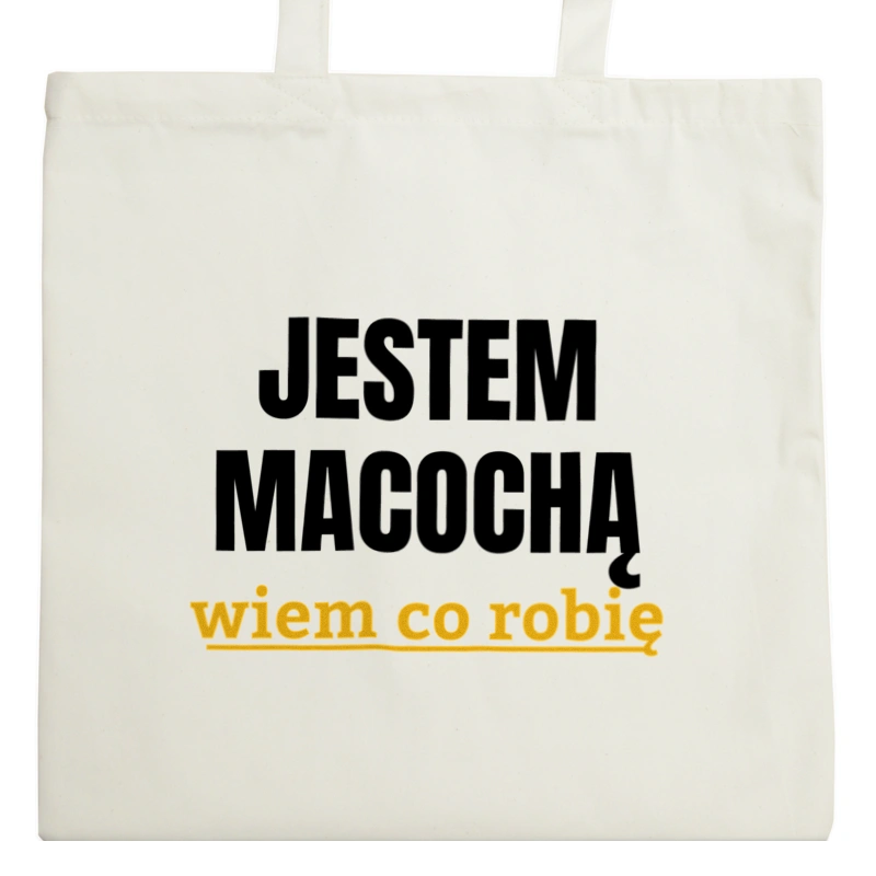 Jestem Macochą Wiem Co Robię - Torba Na Zakupy Natural