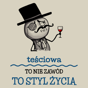 Teściowa To Nie Zawód, To Styl Życia - Torba Na Zakupy Natural