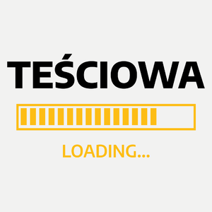 Teściowa Loading - Damska Koszulka Biała